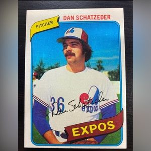 1980 TOPPS DAN SCHATZEDER MONTREAL EXPOS #267